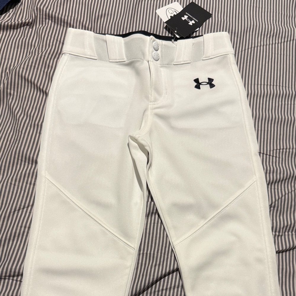 Under Armour White Baseball Pants